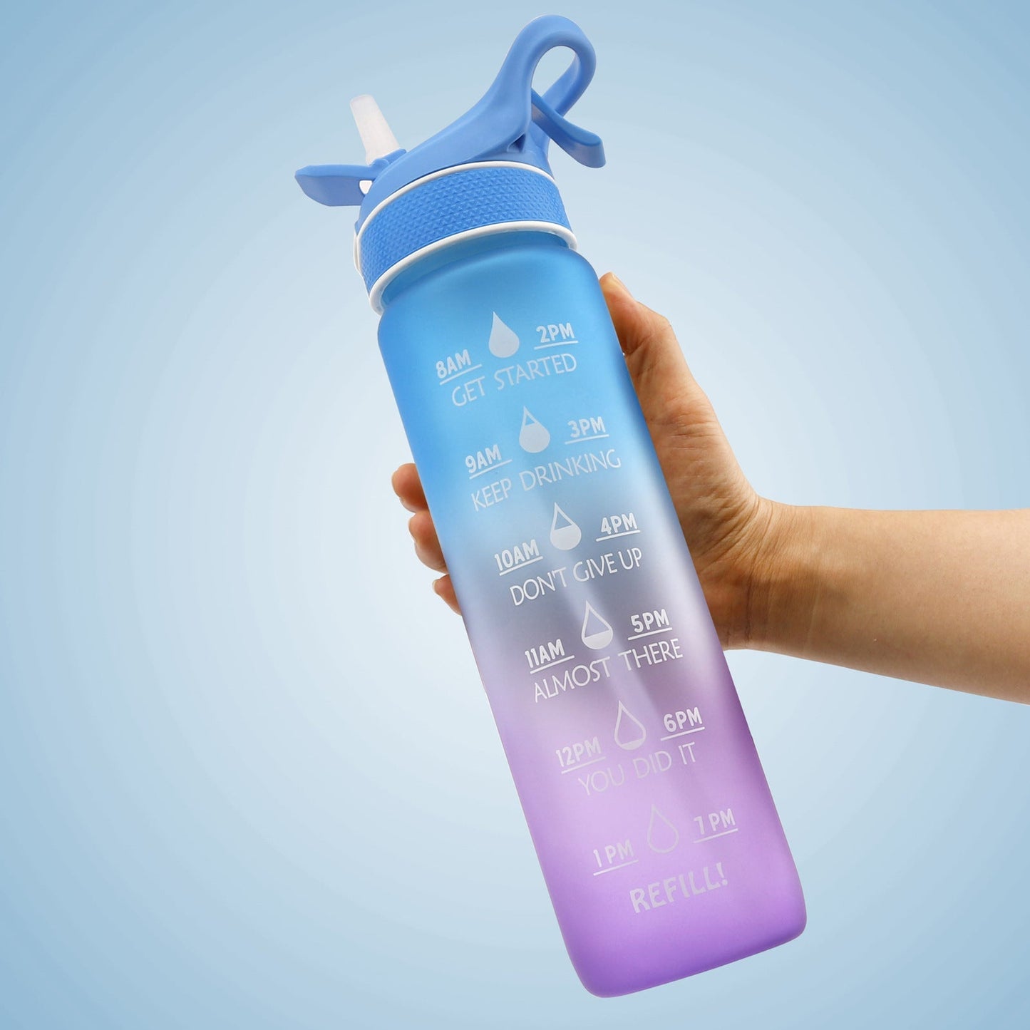 Water Bottle Blue/Pink