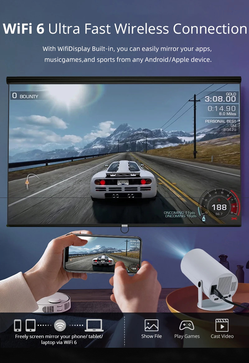 Portable Projector gaming