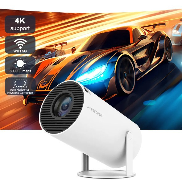 Portable Projector in use