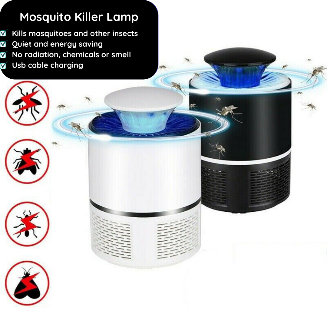 Effective Mosquito Killer Lamp - UV LED Insect Zapper with Silent Operation for Indoor & Outdoor Use