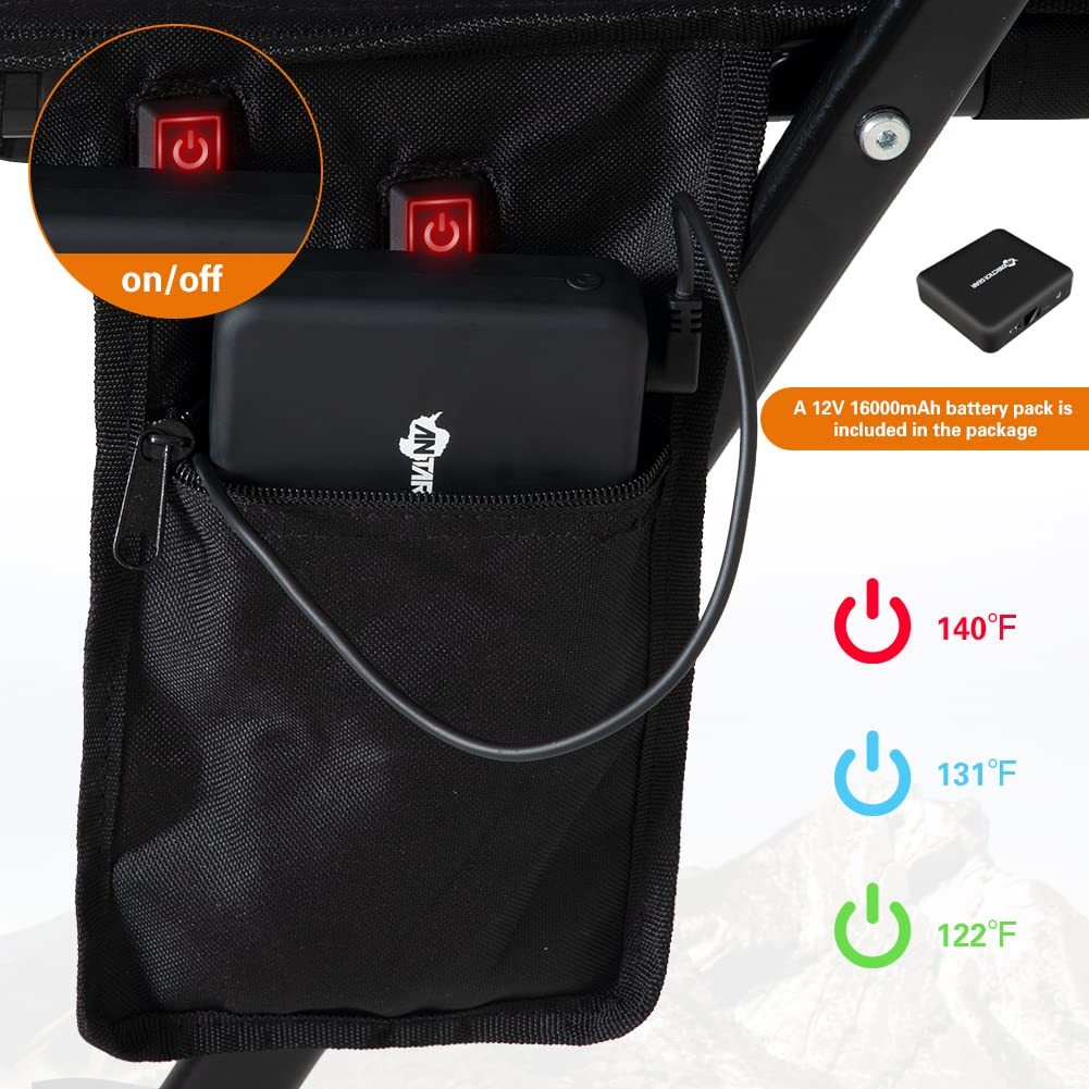 Heated Camping Chair Ajustable Heat
