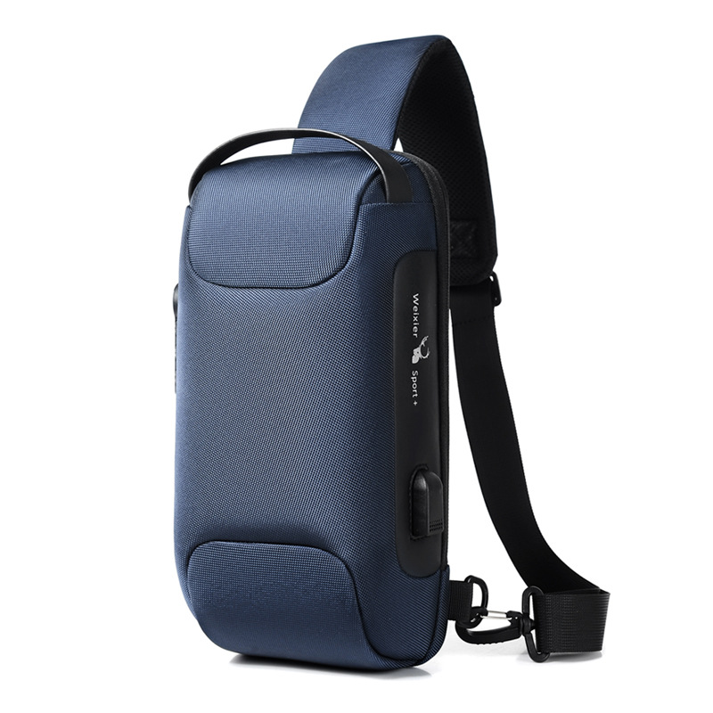 Sling Bag Blue Side