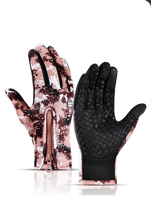 Touchscreen Glove Camo Brown