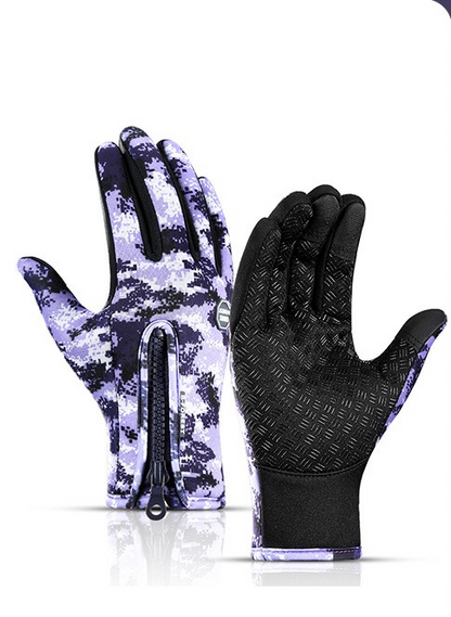 Touchscreen Glove Camo Purple