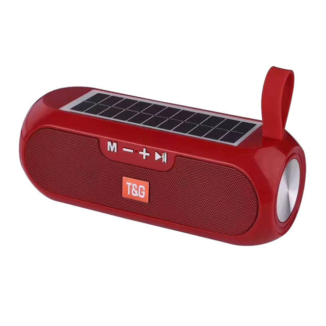 Solar Bluetooth Speaker Red