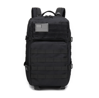 Military Backpack Black front