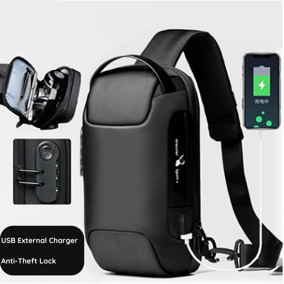 Sling Bag Lock and usb